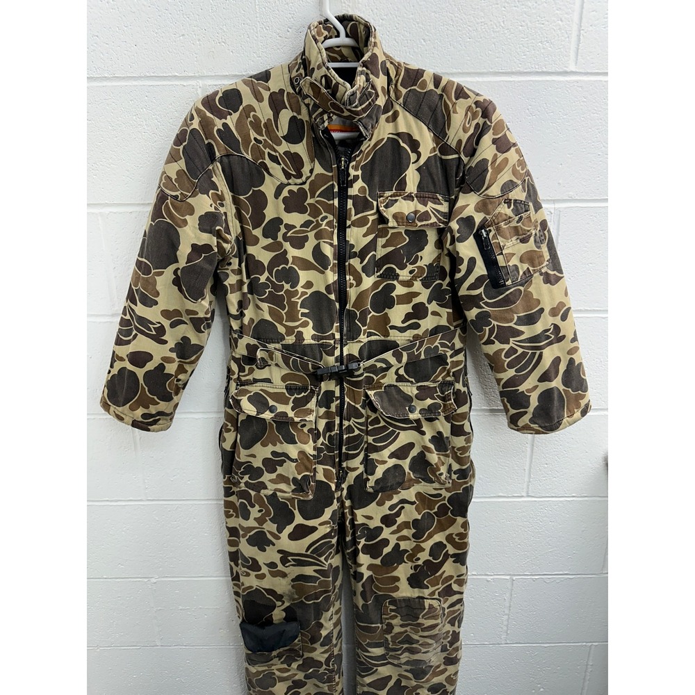 Winchester Coveralls Brown Duck Hunter Camo Insulated / Mens Medium